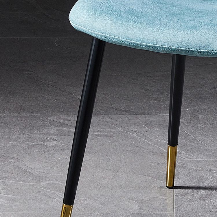 Scandinavian Design Solid Back Armless Dining Chairs Leather Dining Side Chairs Clearhalo ' kitchen&dining_furn' 'Dining Chairs' 'Dining Tables & Seating' 'dining_chair' 'furn' 'furn_dining_chair' 'Furniture' 'furniture_dining_chair' 'Kitchen & Dining Furniture' 'kitchen' 1200x1200_d8c01d0e-9f5f-4645-8d8a-c7af94802e7a