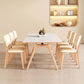 Modern 1/2/5/7 stukken Dining Furniture Stone Rechthoek eetstoelen in het wit ingesteld