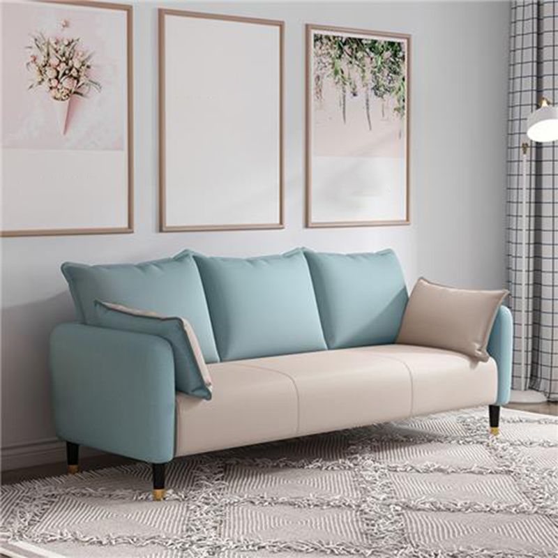 Scandinavian Sofa with 3 Pillows and Pillow Top Arm for Three People Clearhalo 'Furniture' 'furniture_sofas' 'Living Room Furniture' 'Sofa' 'sofas' 1200x1200_d8c41bef-90c9-4194-ad14-7939a9df223f