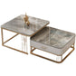 Frame Base 2 Nesting Coffee Table with Storage Metal Coffee Table Set Clearhalo 'Coffee & Accent Tables' 'Coffee Tables' 'coffee_tables' 'furn' 'furn_coffee_tables' 'Furniture' 'Living Room Furniture' 1200x1200_d8c4aef5-b803-4a64-b924-099e35dfaa90