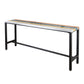 Industrial 1/5 Pieces Bar Table Set Rectangle Wood Counter Table with High Stools for Cafe Clearhalo 'Bar Furniture' 'furn' 'furn_home_bar_bar_sets' 'Furniture' 'Home Bars & Bar Sets' 'home_bar_bar_sets' 'Kitchen & Dining Furniture' 1200x1200_d8c51308-367b-4d2f-b01d-1c08a7f54cd6