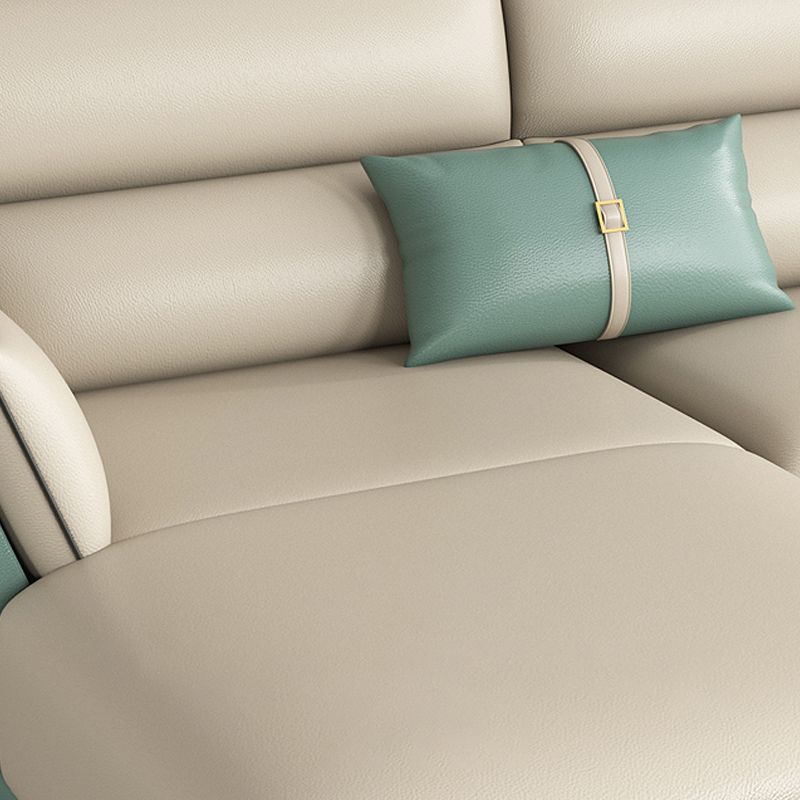 Sofa sectionnel en cuir authentique 36,22 "High Green Sofa pour le salon