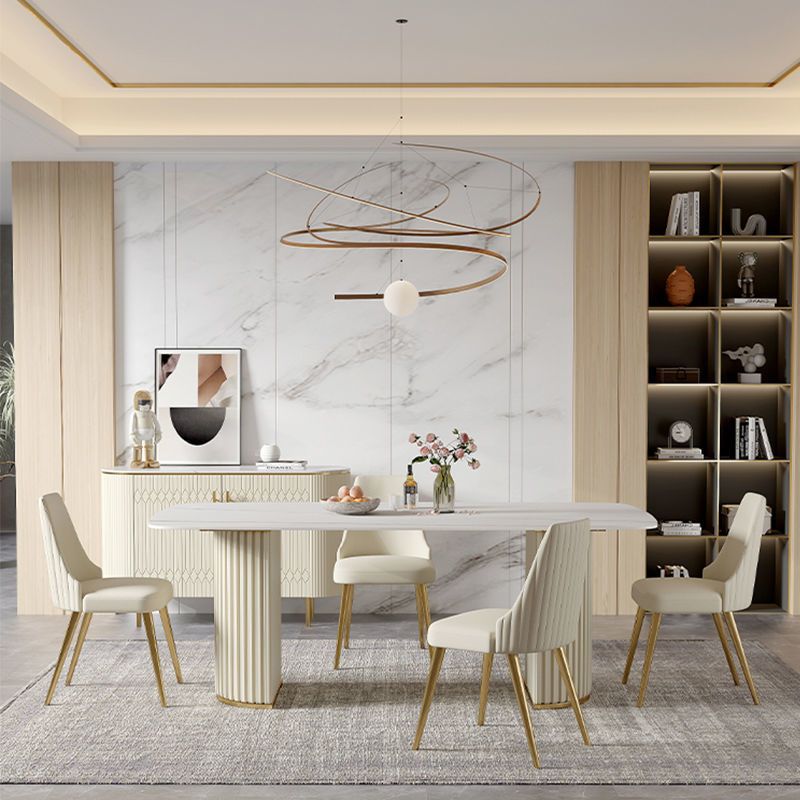Sedie da pranzo e d'accento glamour Sedia laterale curva Parsons per interni
