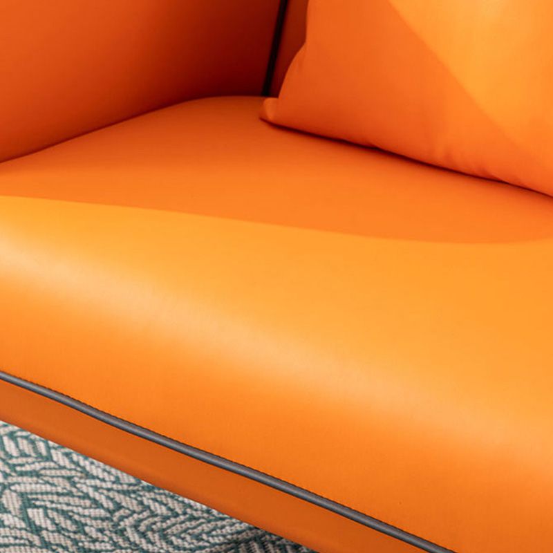 本革ソファ28.74 "d x 28.74" hリビングルーム用のタキシードアームソファ