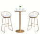 Metal and Wood Set 1/2/3 Pieces Contemporary Round Bar Stool and Table Set Clearhalo 'Bar Furniture' 'furn' 'furn_home_bar_bar_sets' 'Furniture' 'Home Bars & Bar Sets' 'home_bar_bar_sets' 'Kitchen & Dining Furniture' 1200x1200_d8c650f9-e88f-43a1-8f40-dccab35ab459