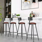 Modern Backrest Counter Stool Iron Cafe Bar Stool with Leather Cushion and Pedal Clearhalo 'Bar Furniture' 'Bar Stools' 'bar_stools' 'furn' 'furn_bar_stools' 'Furniture' 'furniture_bar_stools' 'Kitchen & Dining Furniture' 1200x1200_d8c66c15-6518-4f9b-b5bc-56279e4482ee