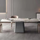 Metal Traditional Luxury Rectangle Table Sintered Stone Indoor Table with Pedestal Base Clearhalo ' dining_table' 'Dining Tables & Seating' 'Dining Tables' 'furn' 'furn_dining_table' 'Furniture' 'furniture_dining_table' 'Kitchen & Dining Furniture' 'kitchen&dining_furn' 'kitchen' 'kitchen_dining_table' 1200x1200_d8c76b87-d206-44b0-8c32-d1798ca7dfb1
