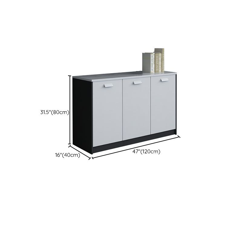 Archivo de madera de archivos laterales de estilo nórdico para la oficina en casa