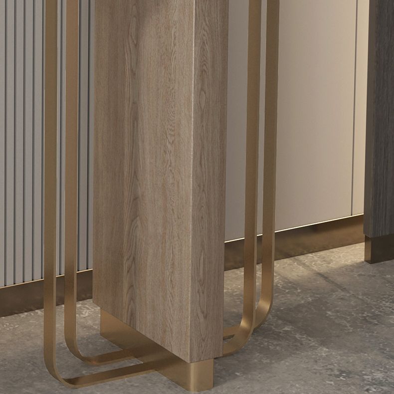 Tavolo di accento glam largo 14 pollici tavolo da console in pietra ovale per Hall