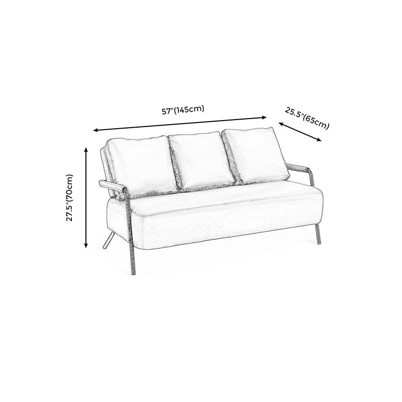 Tuxedo Arm Sofa Three Pillows Settee with Four Balck Legs for Apartment Clearhalo 'furn' 'furn_sofas' 'Furniture' 'furniture_sofas' 'Living Room Furniture' 'Sofa' 'sofas' 1200x1200_d8cdb26f-68e8-47ef-84c5-ae3b44817961