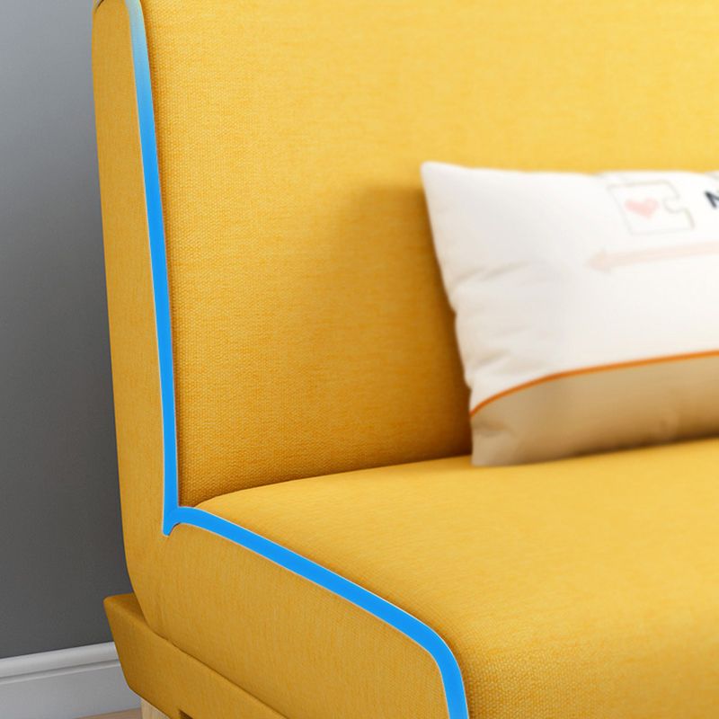 Modern Cotton Blend Armless Sofa Tight Back Couch with Pillow Included Clearhalo 'furn' 'furn_sofas' 'Furniture' 'furniture_sofas' 'kitchen' 'kitchen_sofas' 'Living Room Furniture' 'Sofa' 'sofas' 1200x1200_d8d3374a-8669-4503-bbc7-f639783dd3c8