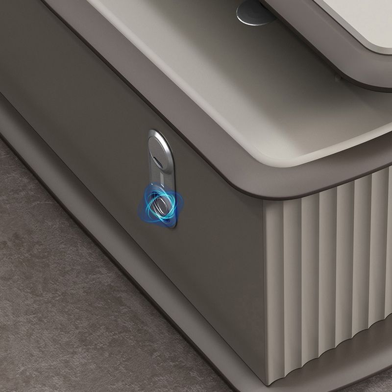 Scrivania per ufficio contemporanea scrivania esecutiva a forma di legno artificiale con 2 cassetti