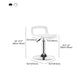 Plastic Low Back Barstools Adjustable Height Bar Stools with Metal Base Clearhalo 'Bar Furniture' 'Bar Stools' 'bar_stools' 'furn' 'furn_bar_stools' 'Furniture' 'Kitchen & Dining Furniture' 1200x1200_d8d556c4-b7d0-48cb-9848-884fde5e3e55