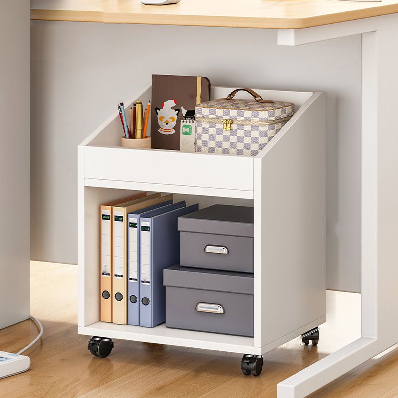 Libreria geometrica in legno prodotto moderno libreria aperta con ruote a fuoco