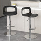 Modern Plastic Adjustable Height Swivel Bar Stool with Footrest