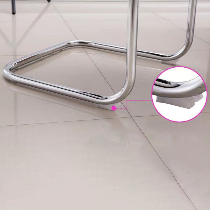 Chaise de bras contemporain à bras fixes sans roues chaise de conférence