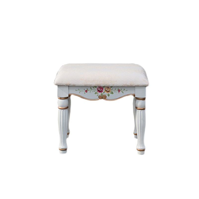 Wood Vanity Set 17.71" Wide Make-up Vanity with 2 Storage Drawers and Stool Clearhalo 'Bedroom Furniture' 'furn' 'furn_makeup_vanities' 'Furniture' 'Makeup Vanities' 'makeup_vanities' 1200x1200_d8d8019d-79bc-4140-9c11-d80fa700b94a