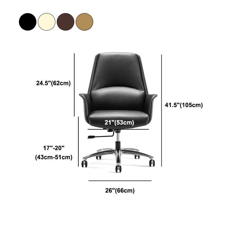 Moderner Leather Executive Chair Verstellbarer schwenkbarer Ergonomic Office Stuhl