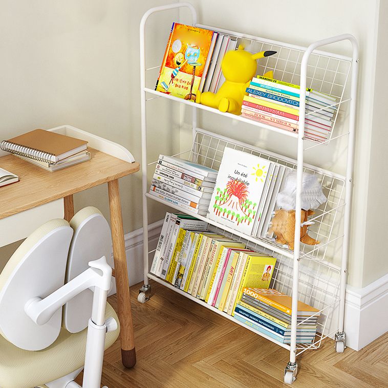 Modern Style Steel Bookshelf Open Back Etagere Bookcase for Home Clearhalo 'Bookcases' 'furn' 'furn_bookcases' 'Furniture' 'Office Furniture' 1200x1200_d8dcf443-f034-4234-a77c-433afdb2d25c