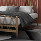 Metal Open-Frame Bed Modern & Contemporary Standard Bed with Arched Headboard