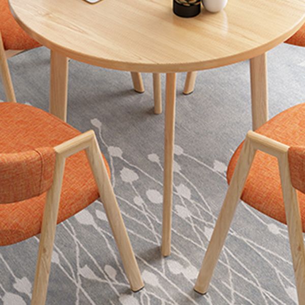 Moderne ronde eettafel van natuurlijk eikenhout voor 2 personen