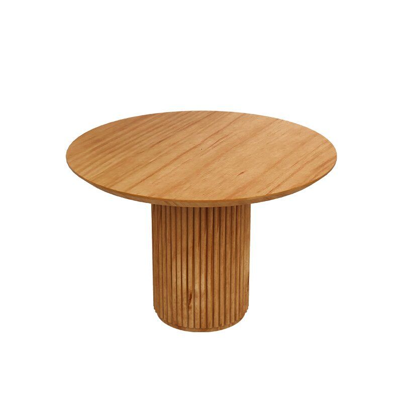 Modern Pedestal Casual Dining Table Solid Wood Round Dinner Room Kitchen Table Clearhalo 'Dining Tables & Seating' 'Dining Tables' 'dining_table' 'furn' 'furn_dining_table' 'Furniture' 'Kitchen & Dining Furniture' 1200x1200_d8df1dfb-d163-46a1-9635-020091c1542c
