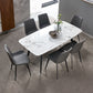 White Top Table with 4 Metal Legs Industrial Rectangle Dining Table Clearhalo 'Dining Tables & Seating' 'Dining Tables' 'dining_table' 'furn' 'furn_dining_table' 'Furniture' 'Kitchen & Dining Furniture' 1200x1200_d8e01038-1748-4662-8f94-47dc464c8136