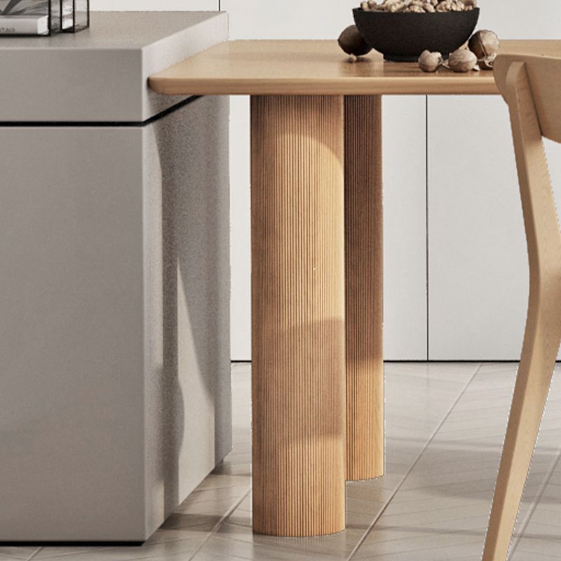 Modern Style Wood Dining Table 3 Legs Dinette Table for Dining Room