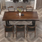 Juego de mesa de comedor rectangular 1/5/7 PCS Mesa y sillas de comedor de madera maciza