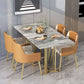 1/2/5/7 Pieces Luxury Dining Set Sintered Stone Dining Table with Leather Chairs Clearhalo 'Dining Room Sets' 'Dining Tables & Seating' 'dining_room_set' 'furn' 'furn_dining_room_set' 'Furniture' 'furniture_dining_room_set' 'Kitchen & Dining Furniture' 'kitchen&dining_furn' 'kitchen' 1200x1200_d8e31aa0-2893-47f4-b59a-459baeb0edf2