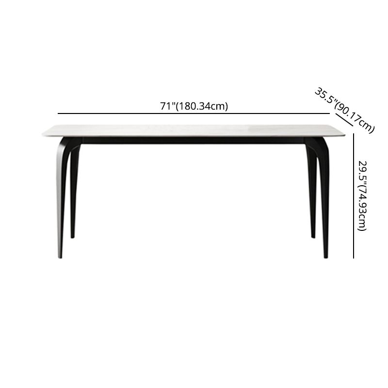 Contemporary Dining Set with Sintered Stone Dining Table and Padded Chairs Clearhalo 'Dining Room Sets' 'Dining Tables & Seating' 'dining_room_set' 'furn' 'furn_dining_room_set' 'Furniture' 'furniture_dining_room_set' 'Kitchen & Dining Furniture' 'kitchen&dining_furn' 'kitchen' 1200x1200_d8e373e1-2073-4d1f-bec8-80703467f0c2