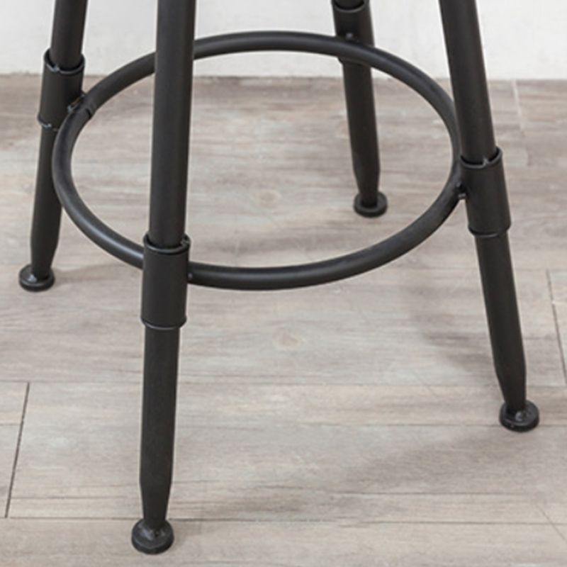 Tabouret de comptoir rotatif industriel sans bras, tabouret de Bar en fer avec pédale pour café