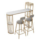 Nordic Glam Rectangle Bar Counter Table Sintered Stone Dining Table with Metal Legs Clearhalo 'Bar Furniture' 'Bar Tables' 'bar_tables' 'furn' 'furn_bar_tables' 'Furniture' 'furniture_bar_tables' 'Kitchen & Dining Furniture' 1200x1200_d8e5baa1-265f-41c7-a944-3ced11e50010