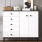Modern White Storage Chest Dresser Wood Combo Dresser with Drawers and Doors Clearhalo 'Bedroom Furniture' 'Dressers & Chests' 'dressers_chests' 'furn' 'furn_dressers_chests' 'Furniture' 1200x1200_d8eaaa11-c98a-41d6-bb18-5b4a41c9b4cd