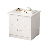 Canteros tradicionales 2 cajones mesa de acento mesita de noche de acabado antiguo de la cama nocturna