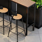 Outdoor Industrial Counter Stool Wood and Metal Black Footrest Bar Stool Clearhalo 'Bar Furniture' 'Bar Stools' 'bar_stools' 'furn' 'furn_bar_stools' 'Furniture' 'Kitchen & Dining Furniture' 1200x1200_d8ed8d40-3017-4540-959e-f6d47a2d7b0a