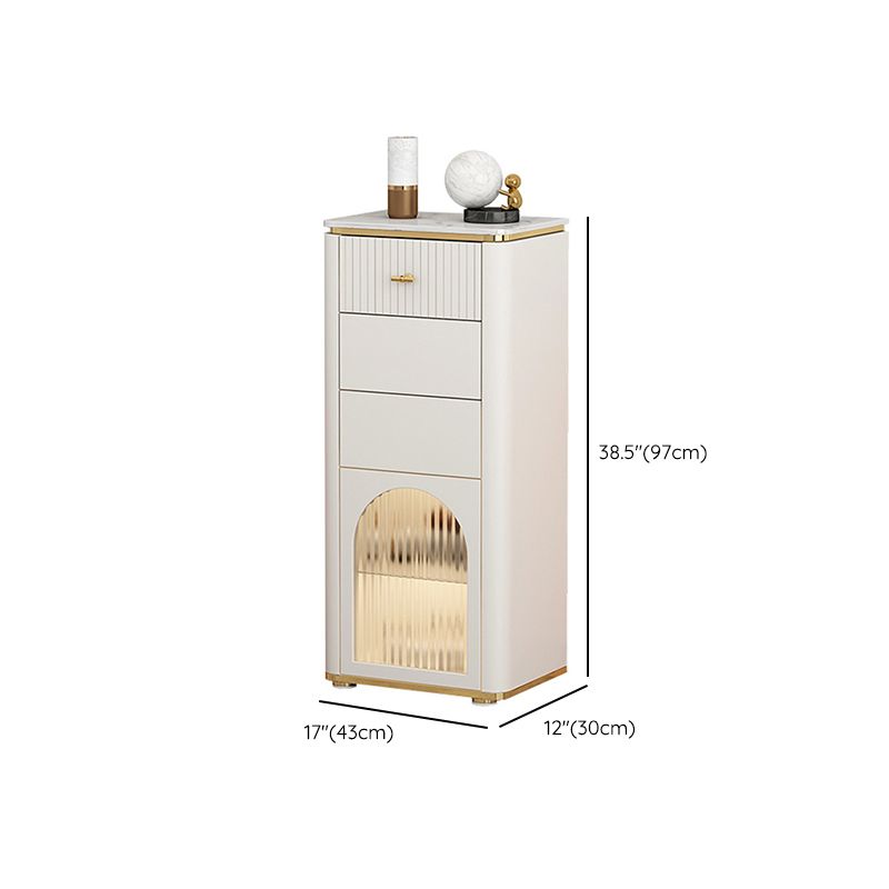 11,7 inch brede opbergkist Klassiek Glam-dressoir met 1/2/3 laden
