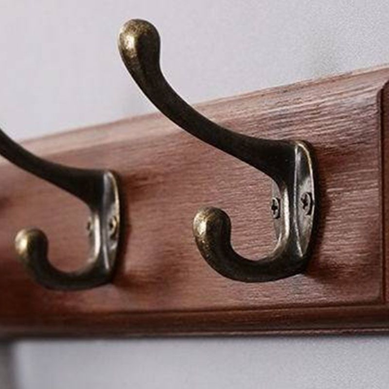 Modern Wooden Entryway Coat Rack Wall-Mounted Coat Hanger with Hooks Clearhalo 'Entry & Mudroom Furniture' 'furn' 'furn_hall_tree_coat_racks' 'Furniture' 'Hall Trees & Coat Racks' 'hall_tree_coat_racks' 1200x1200_d8efdcbb-710c-449d-ac6b-6147b2fa041e