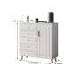 16" D Wooden Storage Chest Modern Style White Storage Chest Dresser for Bedroom