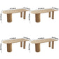 Modern Style Pine Solid Wood Dining Table Double Pedestal Base Freeform Table for Home Clearhalo ' dining_table' 'Dining Tables & Seating' 'Dining Tables' 'furn' 'furn_dining_table' 'Furniture' 'furniture_dining_table' 'Kitchen & Dining Furniture' 'kitchen&dining_furn' 'kitchen' 'kitchen_dining_table' 1200x1200_d8f31beb-b7b8-4240-9ee6-58abf1e694b1