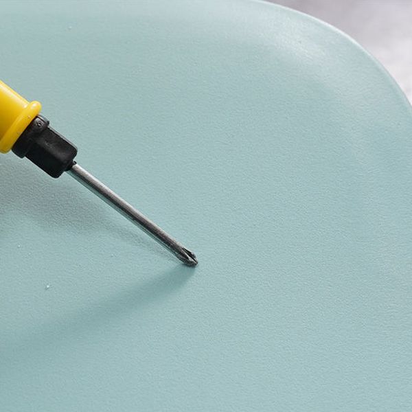 プラスチックダイニングアームレスキッチンチェアオープンバックダイニングサイドチェア