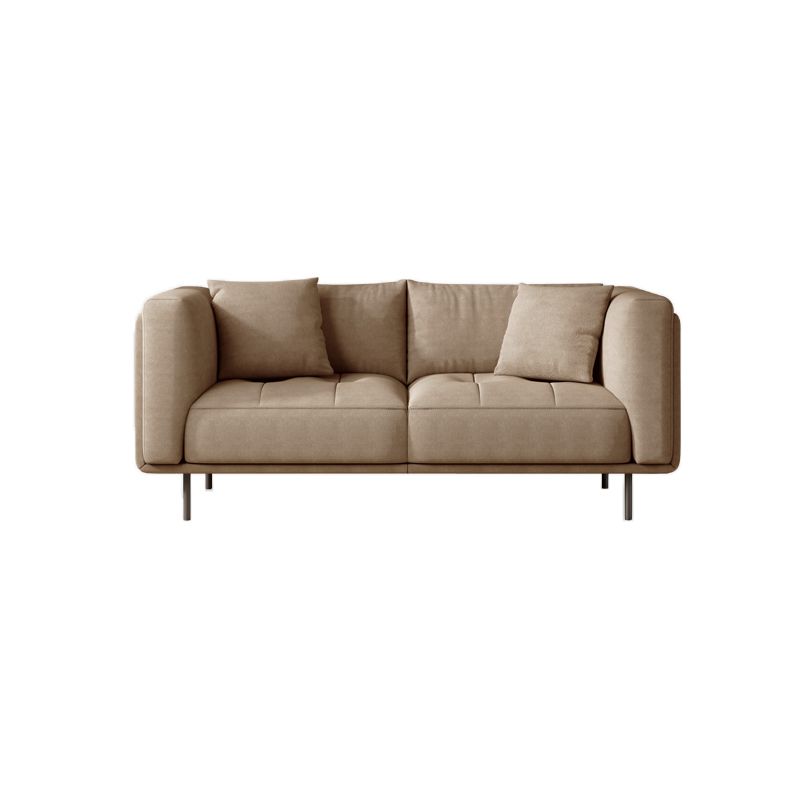 Contemporary Tuxedo Arm Cushions Sofa Faux Leather Standard Sofa with Pillows Clearhalo 'furn' 'furn_sofas' 'Furniture' 'Living Room Furniture' 'Sofa' 'sofas' 1200x1200_d8f7b6dc-3bcb-472a-bdf6-0f2756d4ac23