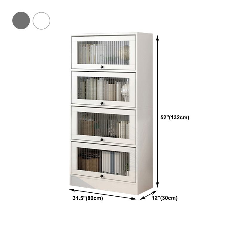 Scandinavian 11.8" Wide Standard Bookcase Manufactured Wood Bookshelf Clearhalo 'Bookcases' 'furn' 'furn_bookcases' 'Furniture' 'Office Furniture' 1200x1200_d8f7ba62-d702-4e65-a039-8e84b9792344