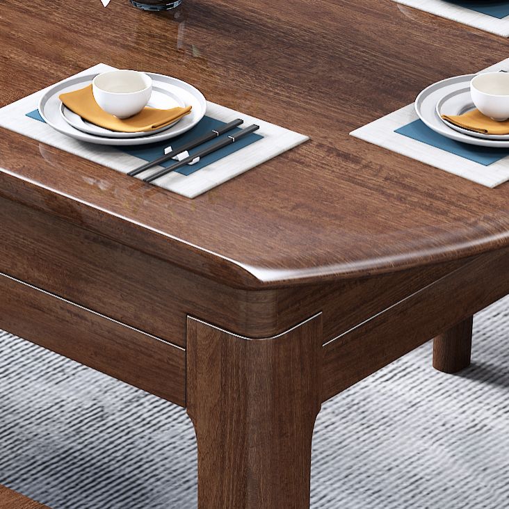 30.7''H Modern Brown Extendable Table Solid Wood Round Dining Table with 4 Legs Base Clearhalo ' dining_table' 'Dining Tables & Seating' 'Dining Tables' 'furn' 'furn_dining_table' 'Furniture' 'furniture_dining_table' 'Kitchen & Dining Furniture' 'kitchen&dining_furn' 'kitchen' 'kitchen_dining_table' 1200x1200_d8f7f9ca-8327-4c85-83b0-18a2a694cc41