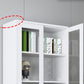 Scandinavian Metal Bookshelf Closed Back Standard Bookcase with Cabinets