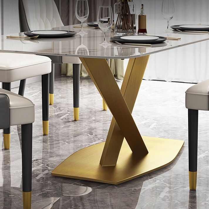 Glam 1/2/5/6/7 Pieces Dining Set Metal Dining Table Set with Pedestal Base Clearhalo 'Dining Room Sets' 'Dining Tables & Seating' 'dining_room_set' 'furn' 'furn_dining_room_set' 'Furniture' 'furniture_dining_room_set' 'Kitchen & Dining Furniture' 1200x1200_d8f8a882-a9a5-4aa2-ae54-4e7a832c6b77