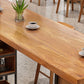 Ensemble de Table de Bar moderne 1/4 pièces, Table de comptoir rectangulaire en bois de pin avec tabourets sans dossier