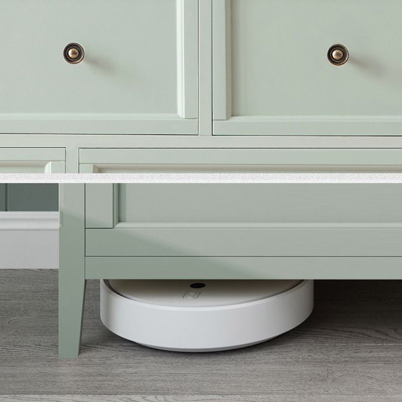 Cofre de almacenamiento de madera escandinava verde con cajones de cierre suave para el hogar