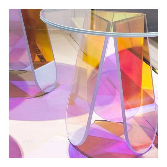 Modern Round/Elliptical Coffee Table Colored Plastic Cocktail Table Clearhalo 'Coffee & Accent Tables' 'Coffee Tables' 'coffee_tables' 'furn' 'furn_coffee_tables' 'Furniture' 'furniture_coffee_tables' 'Living Room Furniture' 1200x1200_d8fbf0b0-8b04-4d75-9785-e9a67b55d201