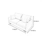 Modern Cushions Standard Sofa 35.43"High Square Arm Sofa, Beige Clearhalo 'furn' 'furn_sofas' 'Furniture' 'furniture_sofas' 'Living Room Furniture' 'Sofa' 'sofas' 1200x1200_d8fbf5be-1954-4aa3-8513-b22e8f56db27